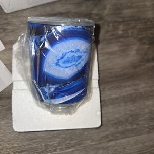 Blue Agate‎ Candle Holder
